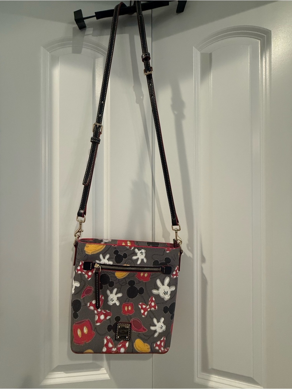 Dooney & Bourke Disney - Gray Crossbody with Red & Yellow Disney Accents